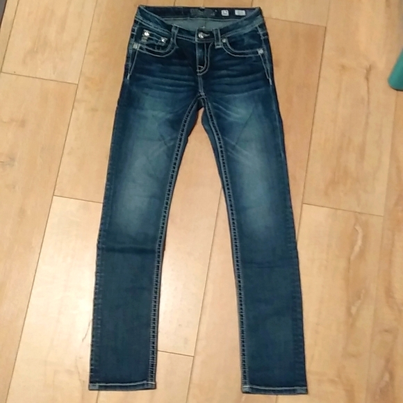 Miss Me Other - Miss Me Dark Blue Girls Skinny Jeans